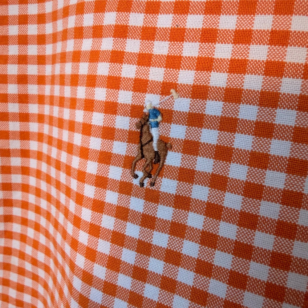Ralph Lauren‎ Classic Fit Button Down Gingham Plaid Shirt Casual Preppy Logo XXL - Picture 4 of 12